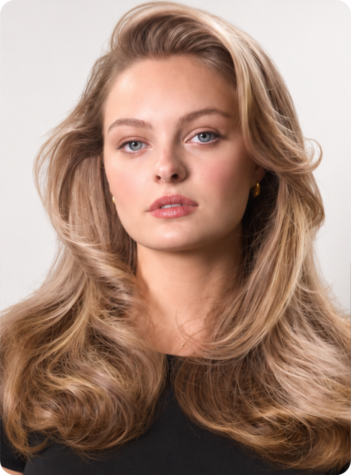 Hair after styling